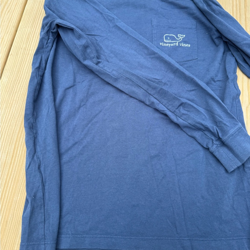 Vineyard Vines Deep Blue Long Sleeve Tee - Picture 8 of 11